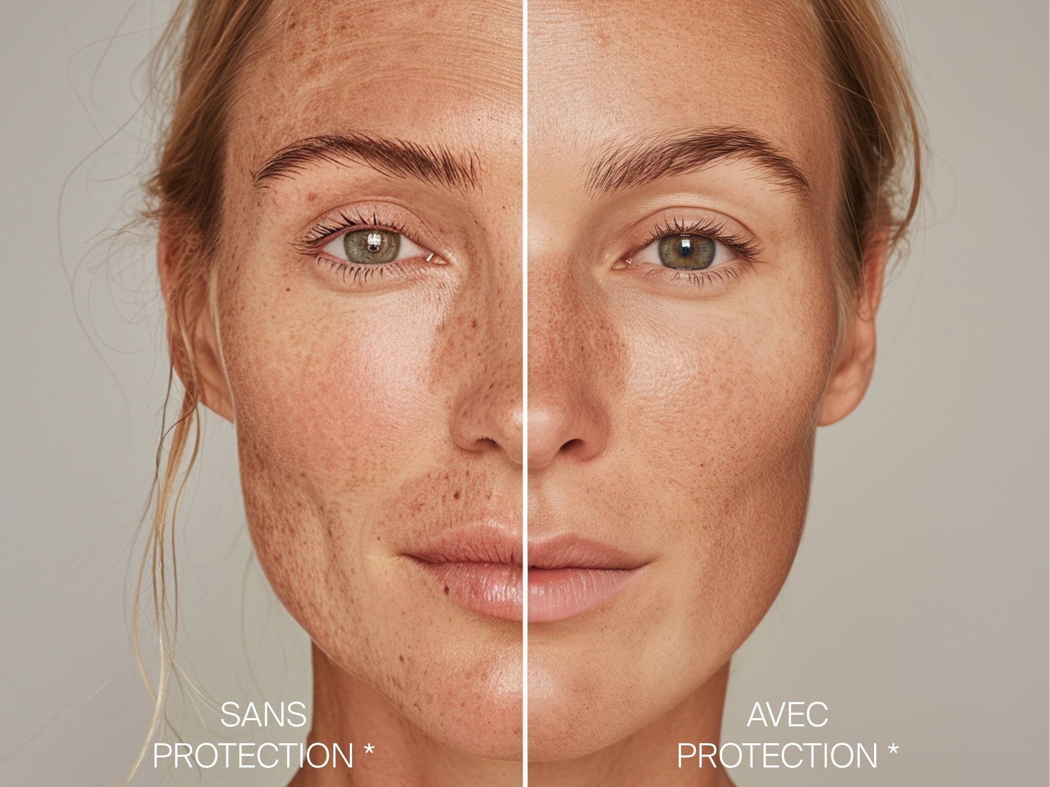 Impact à long terme des UV (avec ou sans protection)