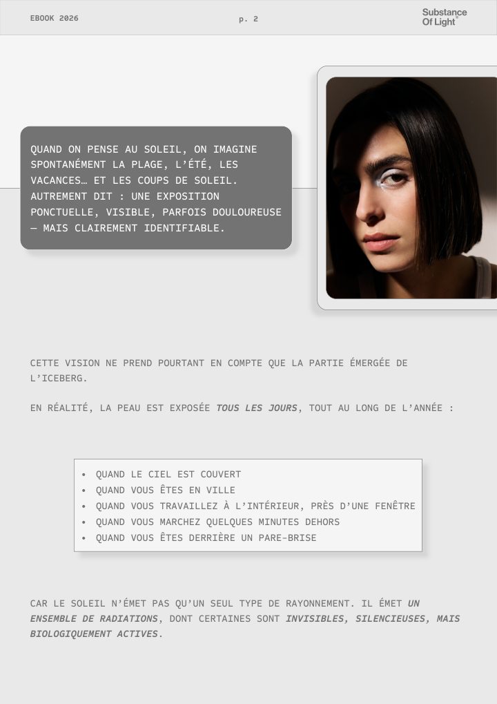 Page de l'ebook : pourquoi votre peau est plus exposée que vous ne le pensez